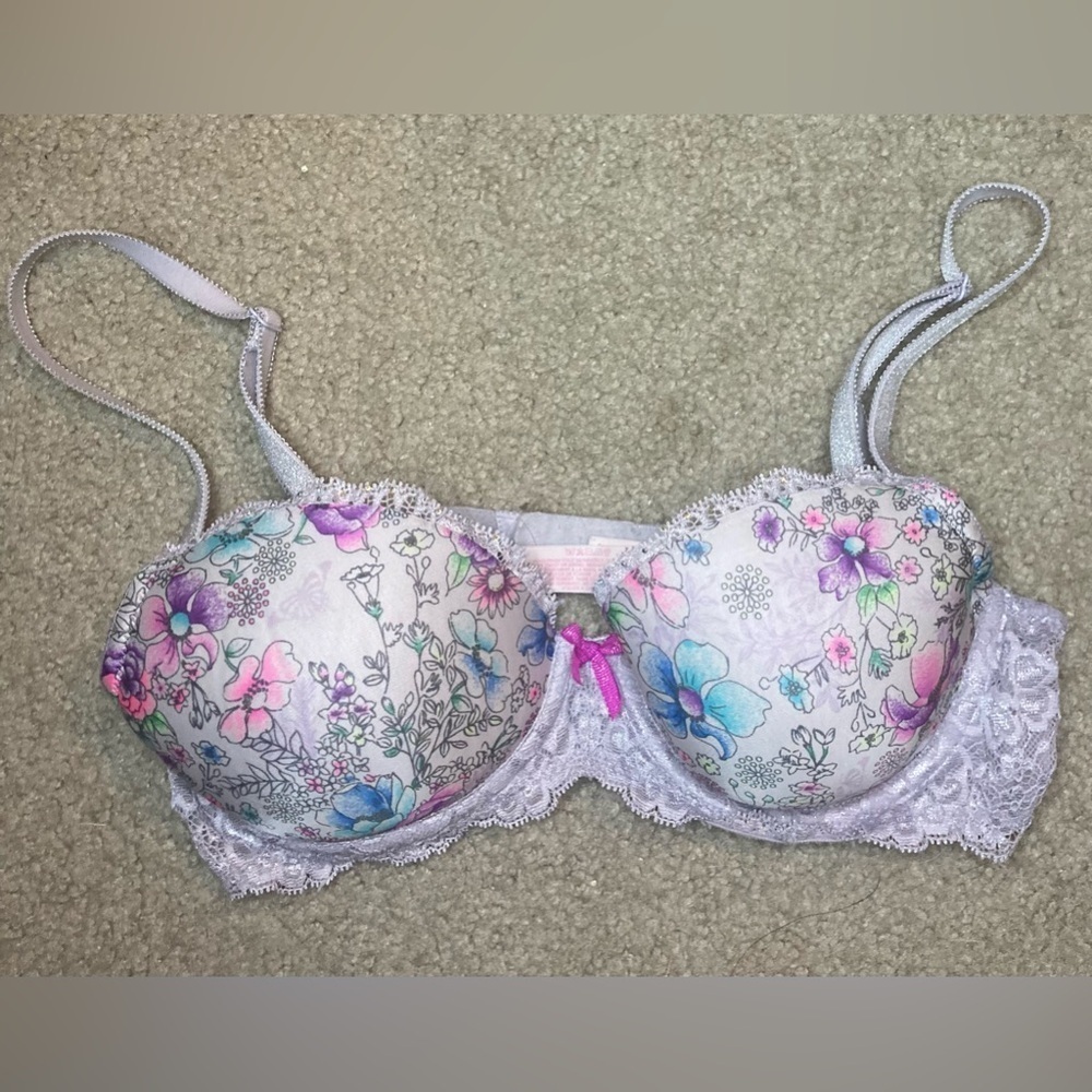 Victoria’s Secret Floral Bra Size 34 C Multicolor